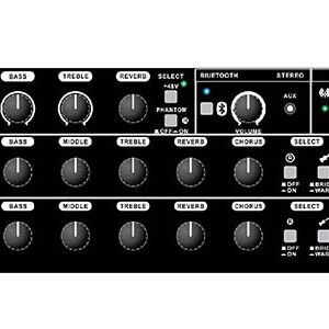 רמקול מוגבר נטען עם מיקסר SHOW WS-8i MP3/BT 240W