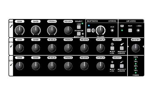 רמקול מוגבר נטען עם מיקסר SHOW WS-8i MP3/BT 240W 2 WS 8 5.jpg