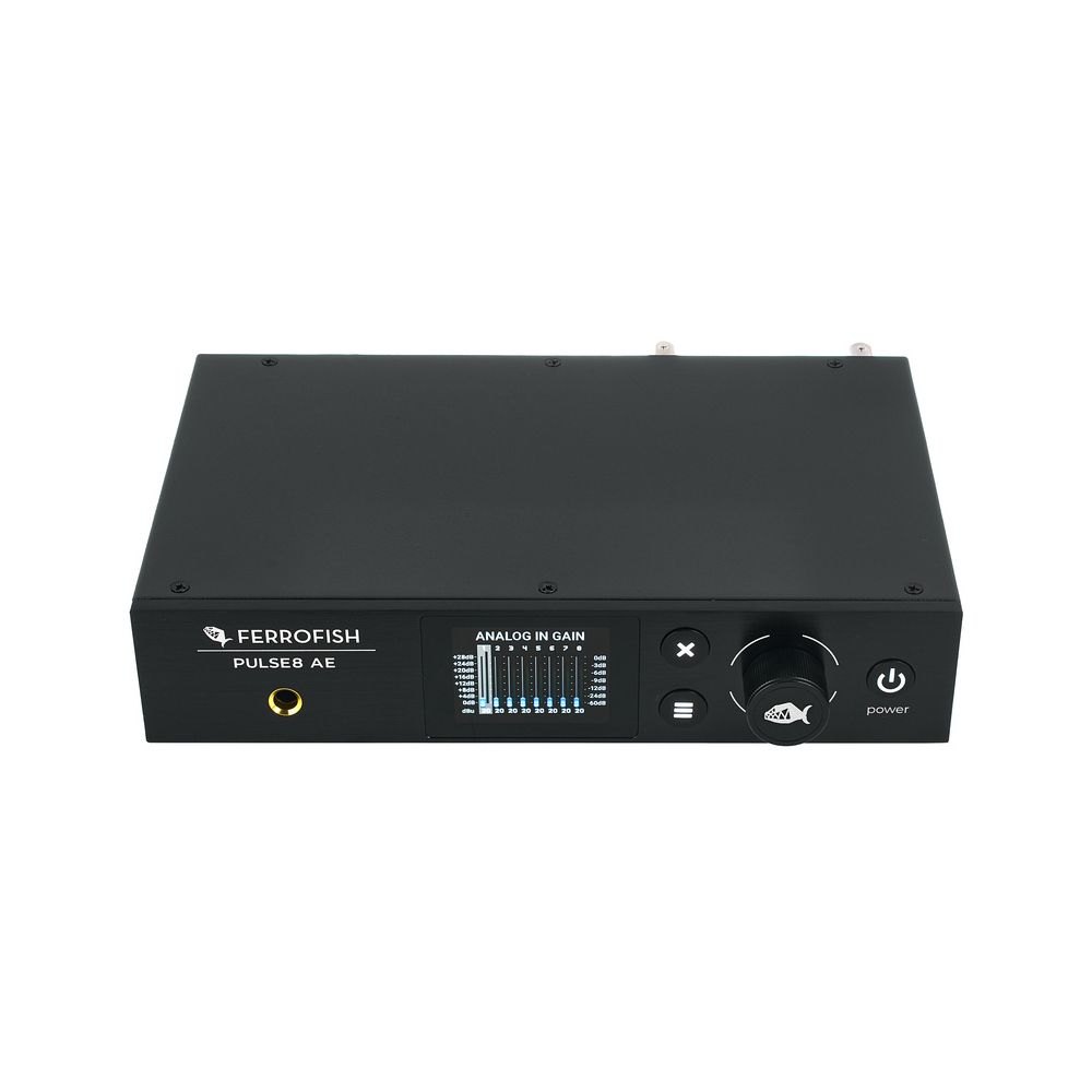 ממיר AD/DA Ferrofish Pulse8 AE – 8 ערוצים אנלוגי עם ADAT, 32Bit/192kHz ותצוגה צבעונית 2 ממיר AD/DA Ferrofish Pulse8 AE – 8 ערוצים אנלוגי עם ADAT, 32Bit/192kHz ותצוגה צבעונית – תמונה 2
