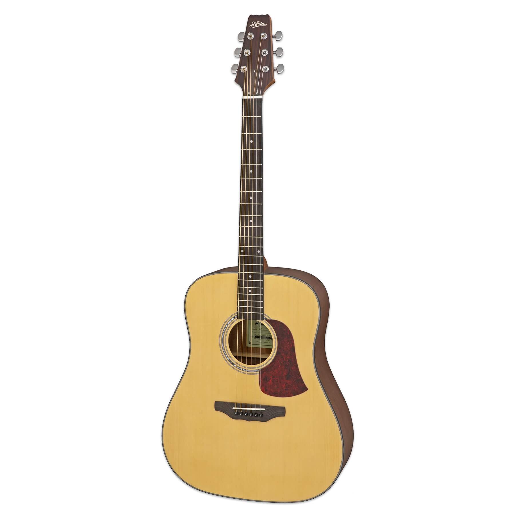גיטרה אקוסטית כולל תיק Aria AD-10-MTN Matt Natural 3 גיטרה אקוסטית כולל תיק Aria AD 10 MTN Matt Natural