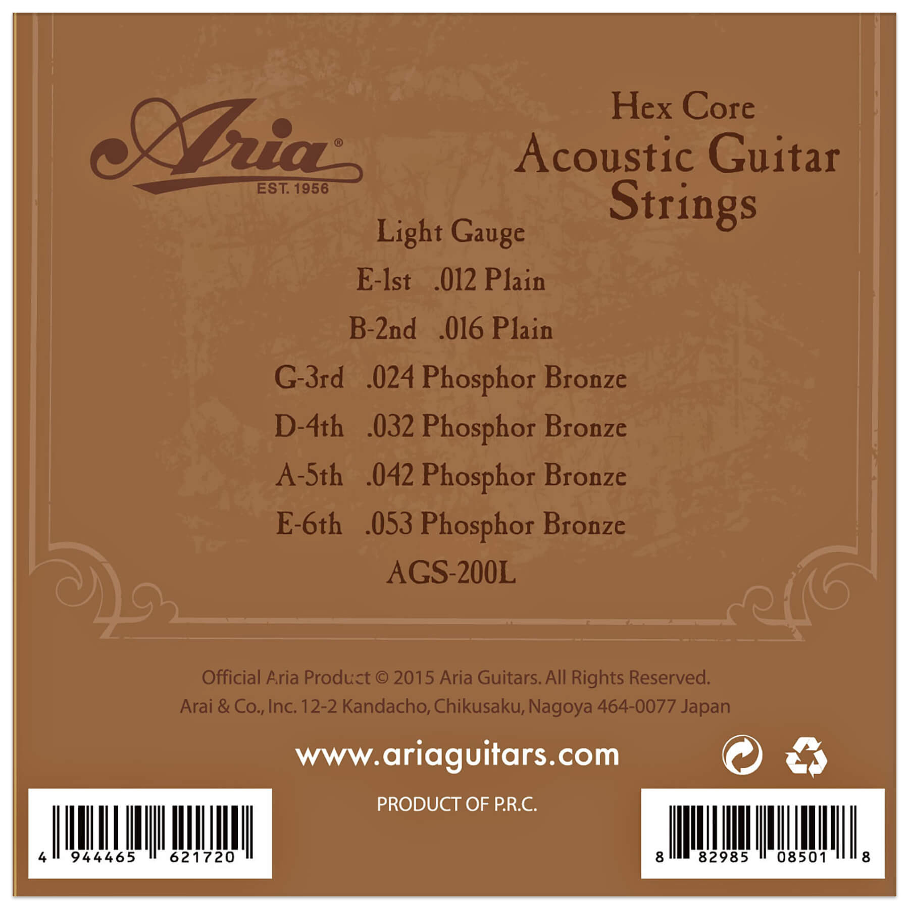 סט מיתרים לגיטרה אקוסטית Aria 12-53 AGS 200L 2 ags200l 2 strings product 1800x1800 1750.jpg