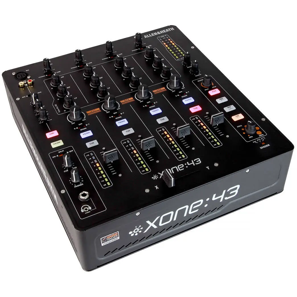 מיקסר DJ אנלוגי Allen & Heath Xone:43 – 4+1 ערוצים עם פילטר Xone האגדי (יבוא בלעדי) 2 allen heath xone 43 dj mixer 2.webp