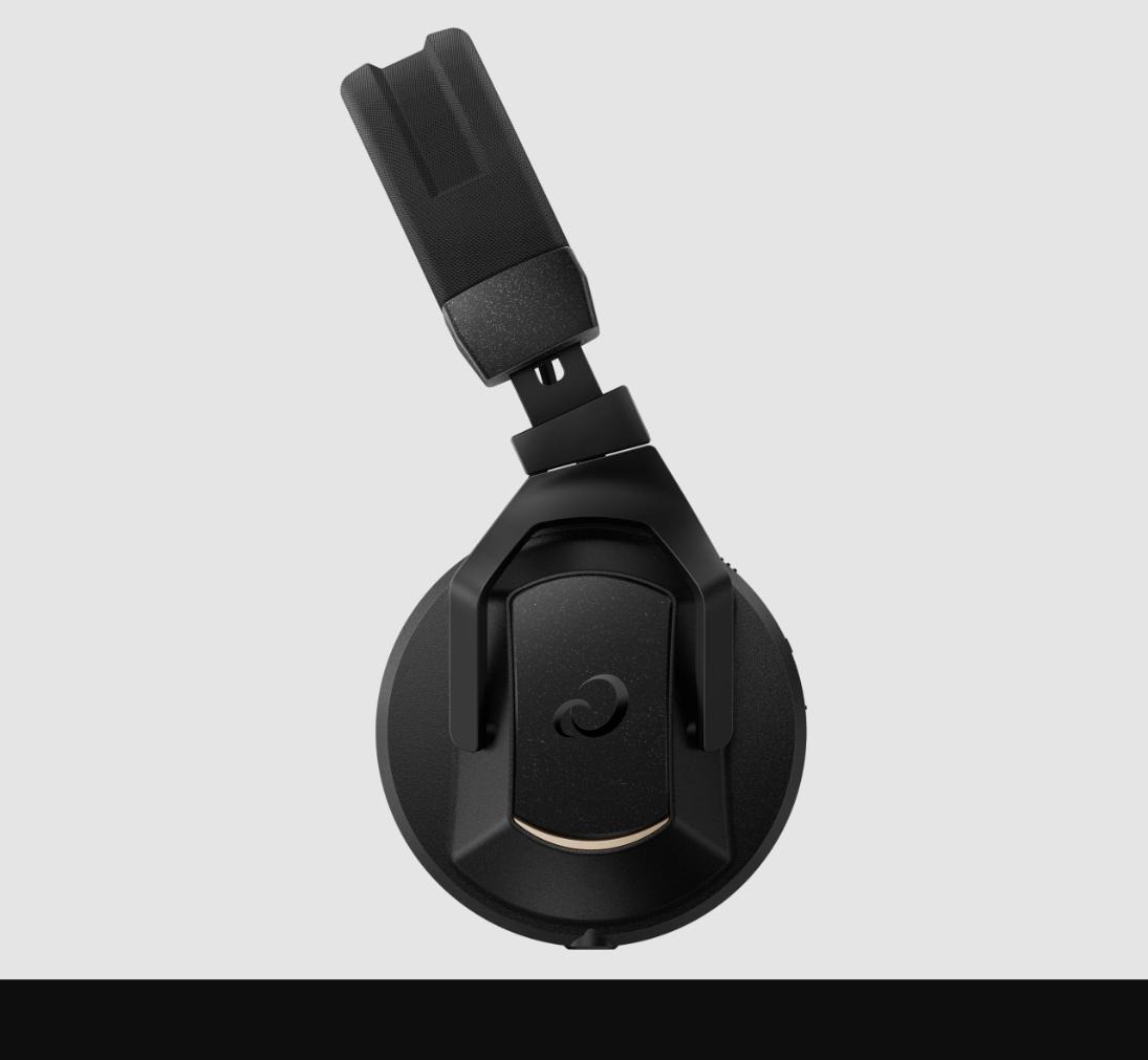 אוזניות DJ אלחוטיות AlphaTheta HDJ-F10 – SonicLink 9ms, ANC ו-Bluetooth (אוזניות בלבד, שחור) 3 אוזניות AlphaTheta HDJ-F10 – מבט צד