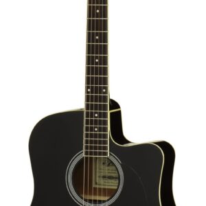 גיטרה אקוסטית מוגברת Aria AWN15CE BK Black