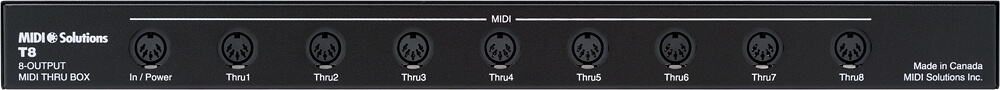 קופסאת פיצול MIDI Solutions T8 Thru V2 4 קופסאת פיצול MIDI Solutions T8 Thru V2