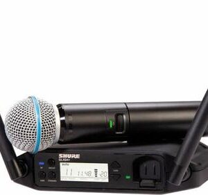 Shure GLXD24+E/B58-Z4 Digital Wireless Handheld System with BETA®58A Vocal Microphone