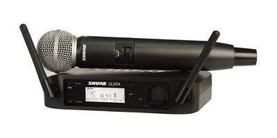 Shure GLXD24+E/SM58-Z4 Digital Wireless Handheld System with SM58® Vocal Microphone 1 bm 35600 001 67