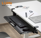 LUMI כוננית מדפים גיימינג עם קוצים מתחברת לשולחן בקליפס