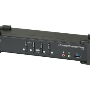 ATEN CS1924 מתג 4 פורטים USB ו DisplayPort 4K