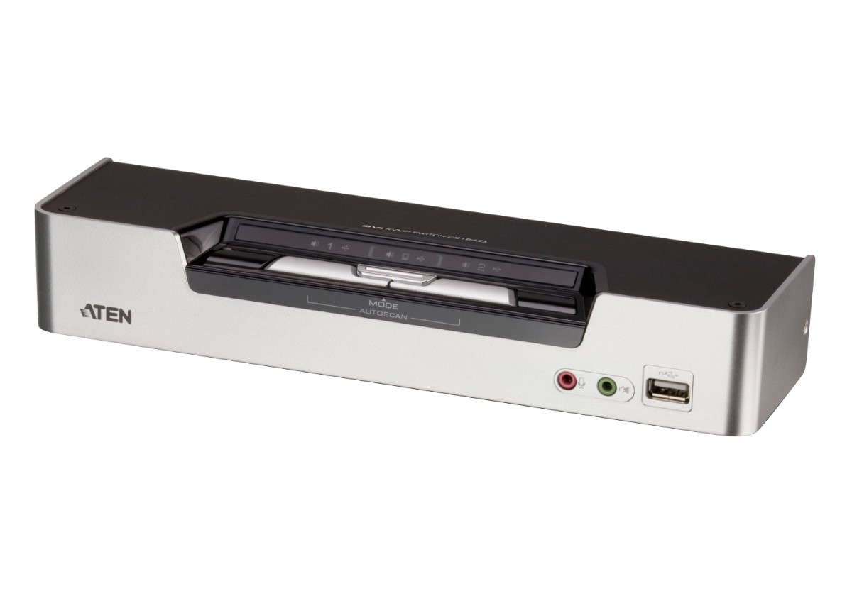 ATEN CS1642A מתג 2 פורטים USB ו DVI תצוגה כפולה 1 ATEN CS1642A מתג 2 פורטים USB ו DVI תצוגה כפולה
