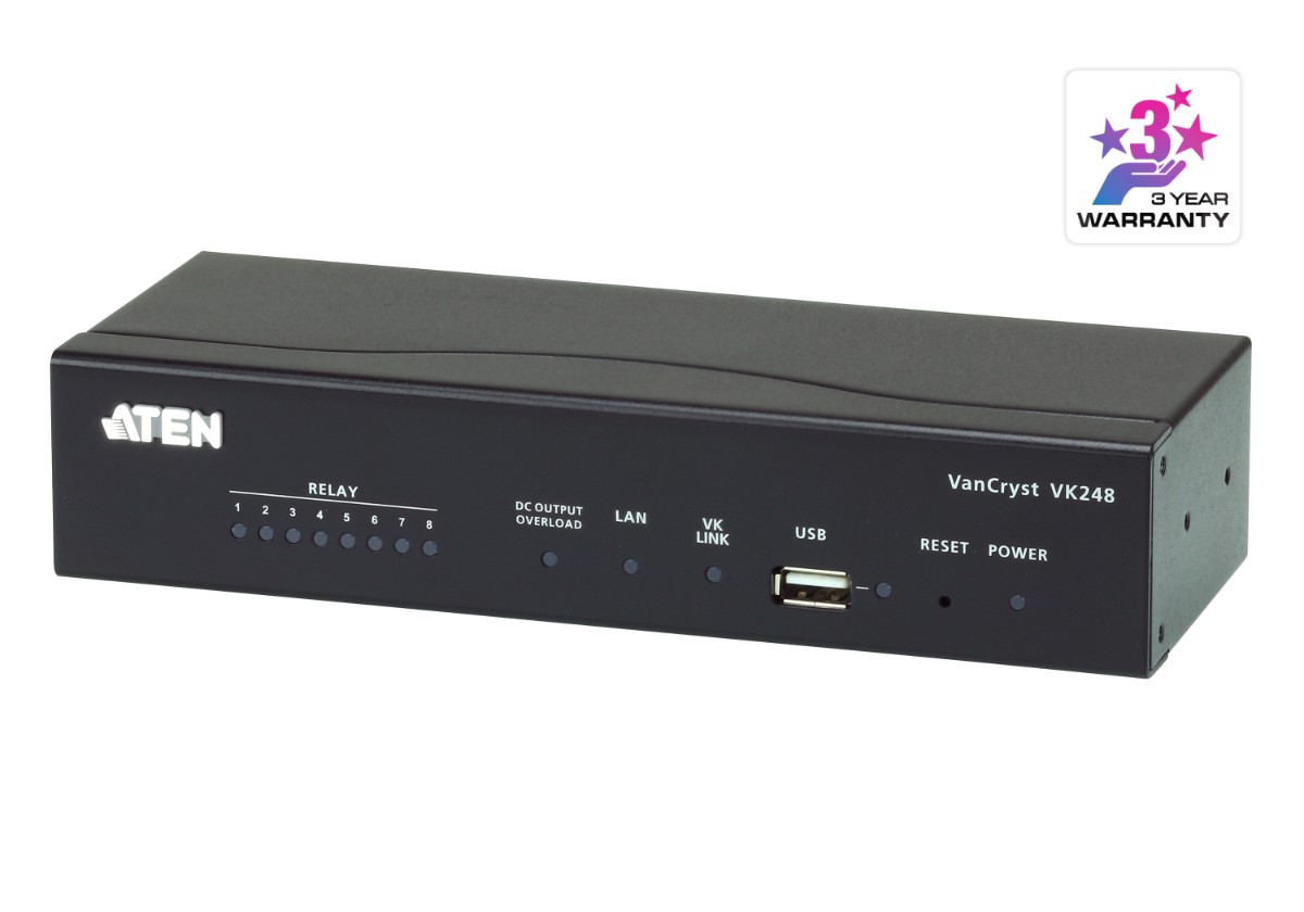 ATEN VK248 הרחבת RELAY לבקר 1 ATEN VK248 הרחבת RELAY לבקר