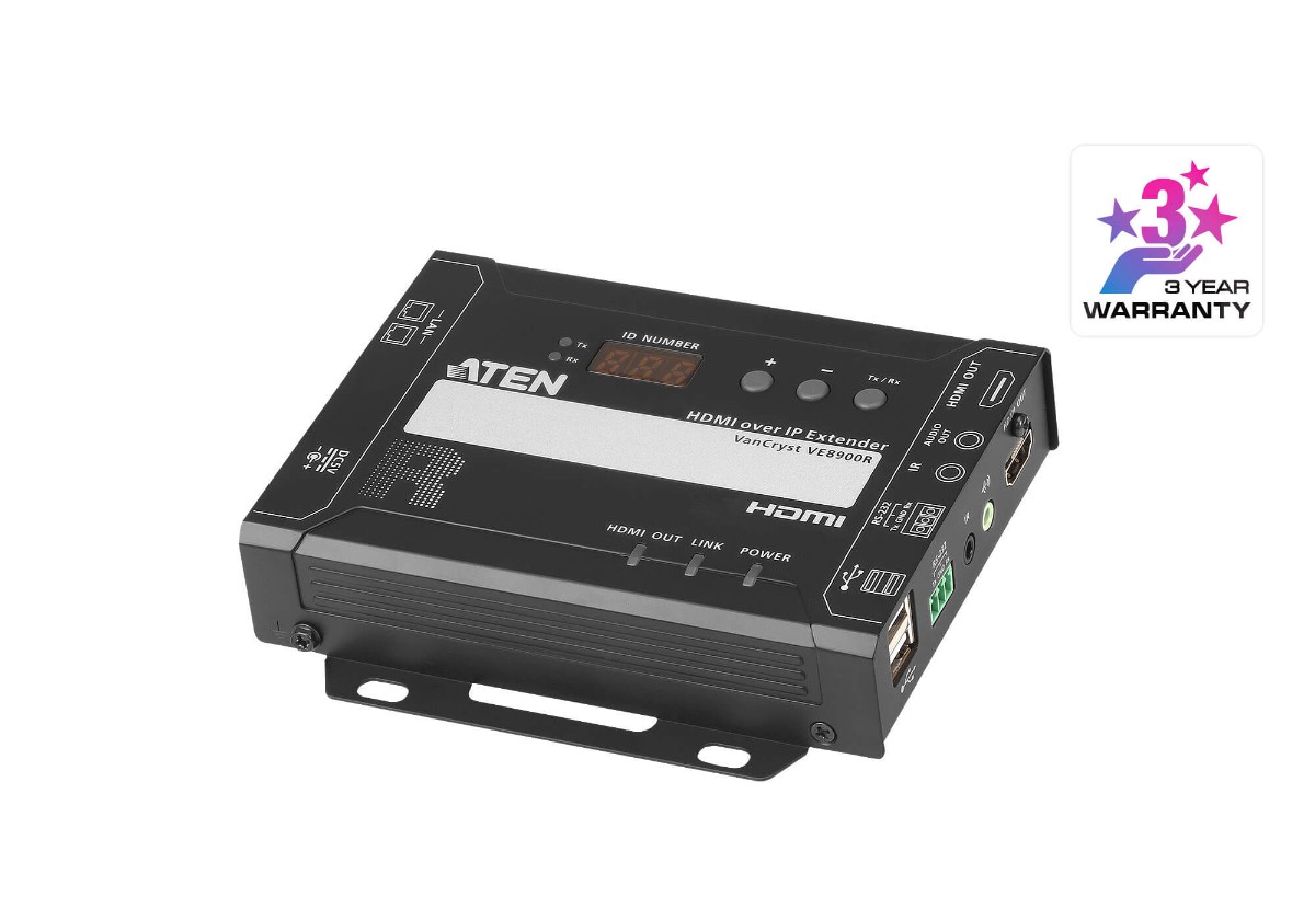 ATEN VE8900R משדר FHD HDMI over IP Receive 1 ATEN VE8900R משדר FHD HDMI over IP Receive