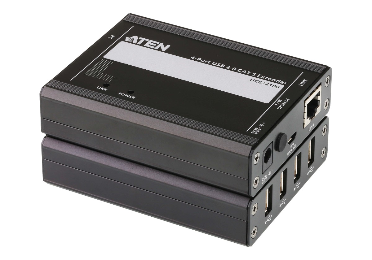 ATEN UCE32100 מרחיק משדר ומקלט בחיבור כבל רשת ישיר עד 100 מטר 1 ATEN UCE32100 מרחיק משדר ומקלט בחיבור כבל רשת ישיר עד 100 מטר