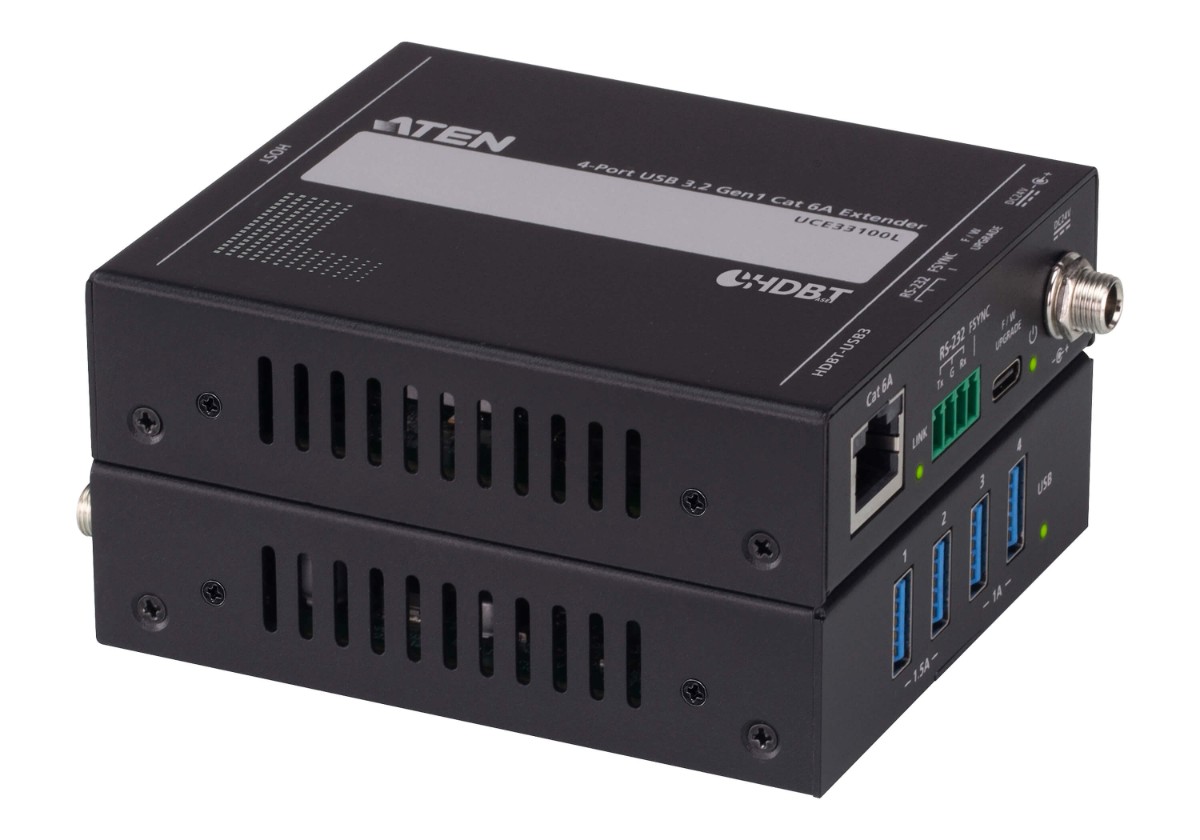 ATEN UCE33100 מרחיק משדר ומקלט בחיבור כבל רשת ישיר עד 100 מטר 1 ATEN UCE33100 מרחיק משדר ומקלט בחיבור כבל רשת ישיר עד 100 מטר