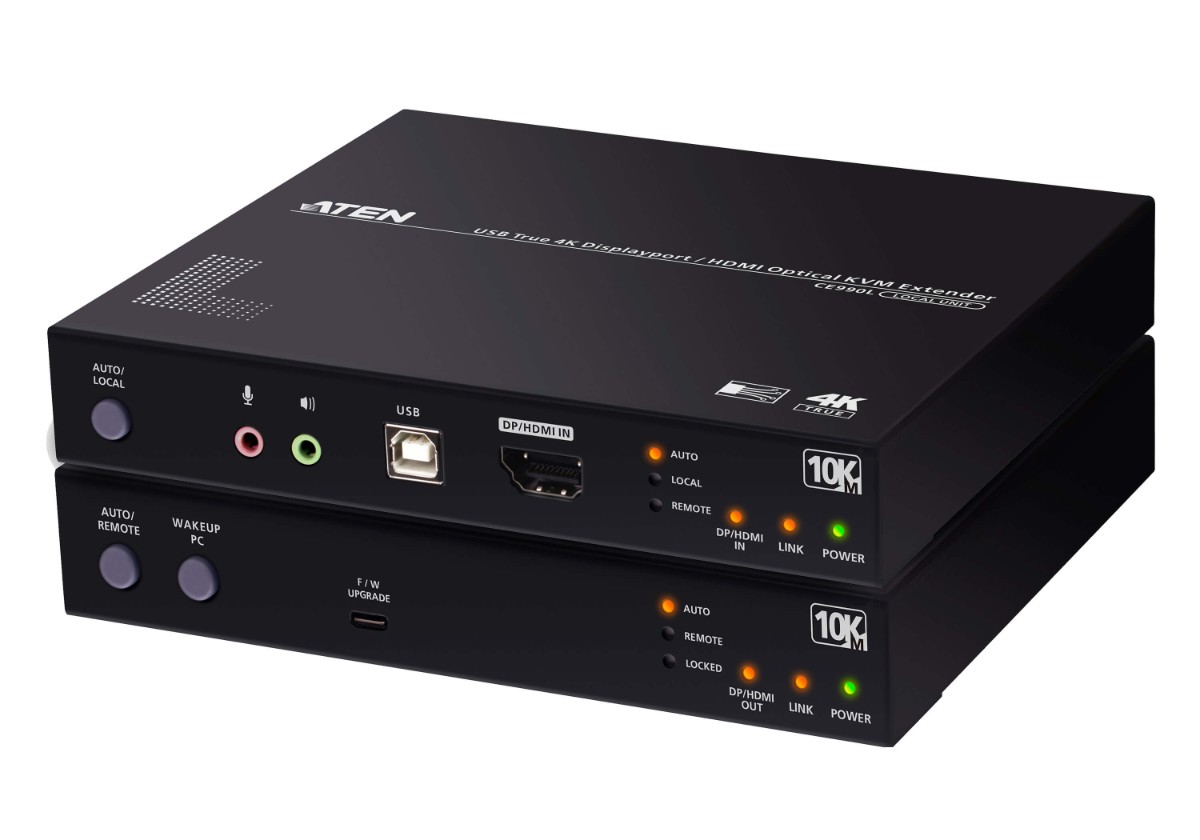 ATEN CE990 מרחיק DP/HDMI אופטי עד 10 קילומטר 1 ATEN CE990 מרחיק DP/HDMI אופטי עד 10 קילומטר
