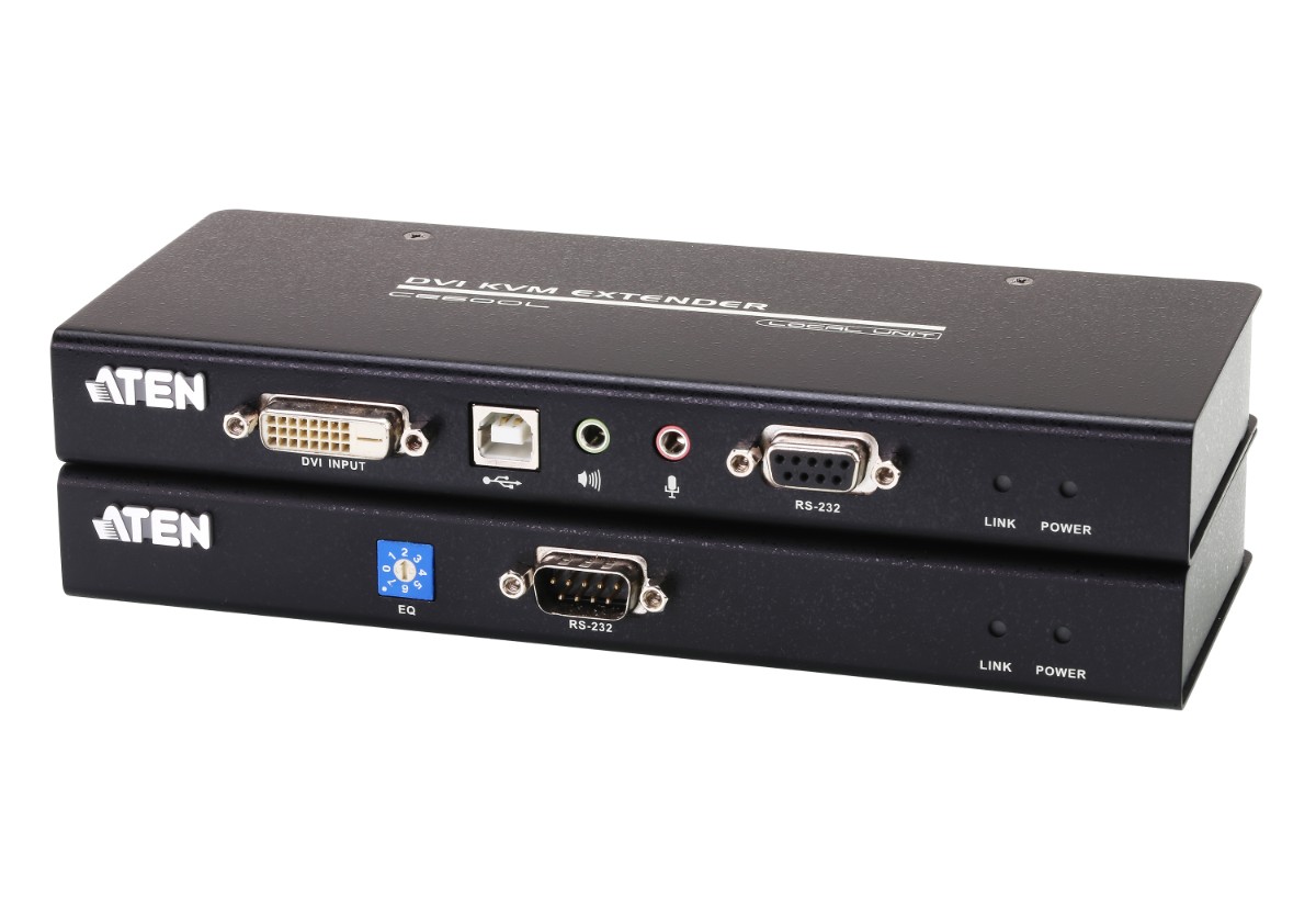 ATEN CE600 מרחיק משדר+מקלט DVI עד 60 מטר 1 ATEN CE600 מרחיק משדר+מקלט DVI עד 60 מטר