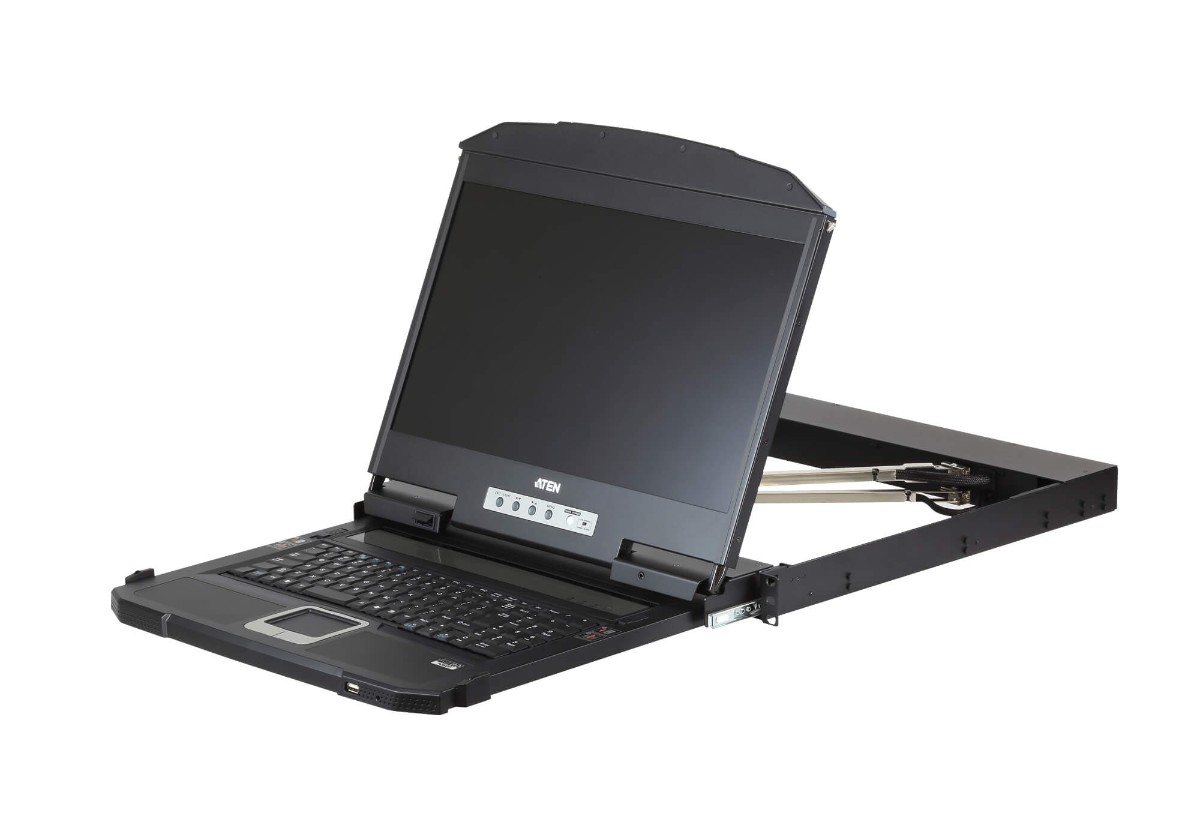 ATEN CL3800NW מסך 18 נשלף לארון שרתים חבור HDMI / DVI / VGA USB 1 ATEN CL3800NW מסך 18 נשלף לארון שרתים חבור HDMI / DVI / VGA USB