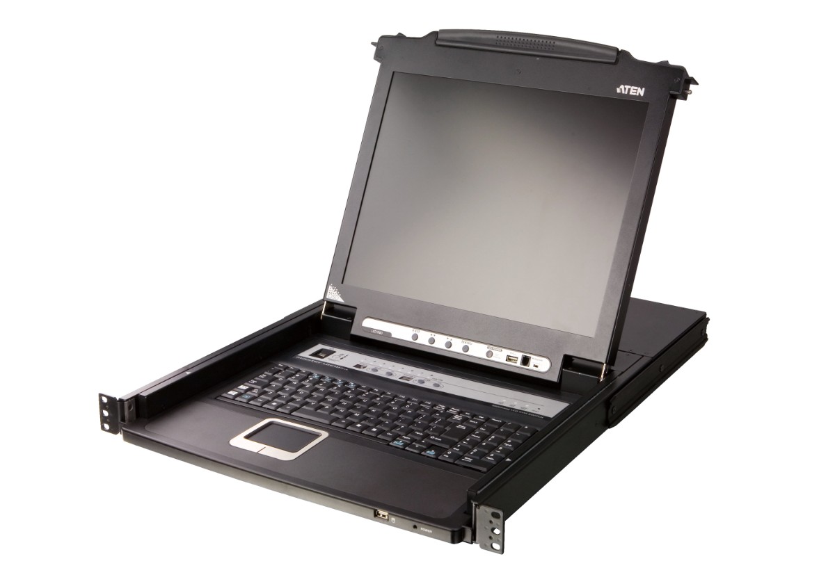 ATEN CL5708M מסך 17 נשלף כולל KVM ל 8 שרתים לשרתי VGA 1 ATEN CL5708M מסך 17 נשלף כולל KVM ל 8 שרתים לשרתי VGA