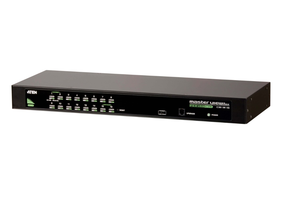 ATEN CS1316 מתג לחיבור 16 שרתים לחיבור USB, VGA ו PS/2 1 ATEN CS1316 מתג לחיבור 16 שרתים לחיבור USB, VGA ו PS/2