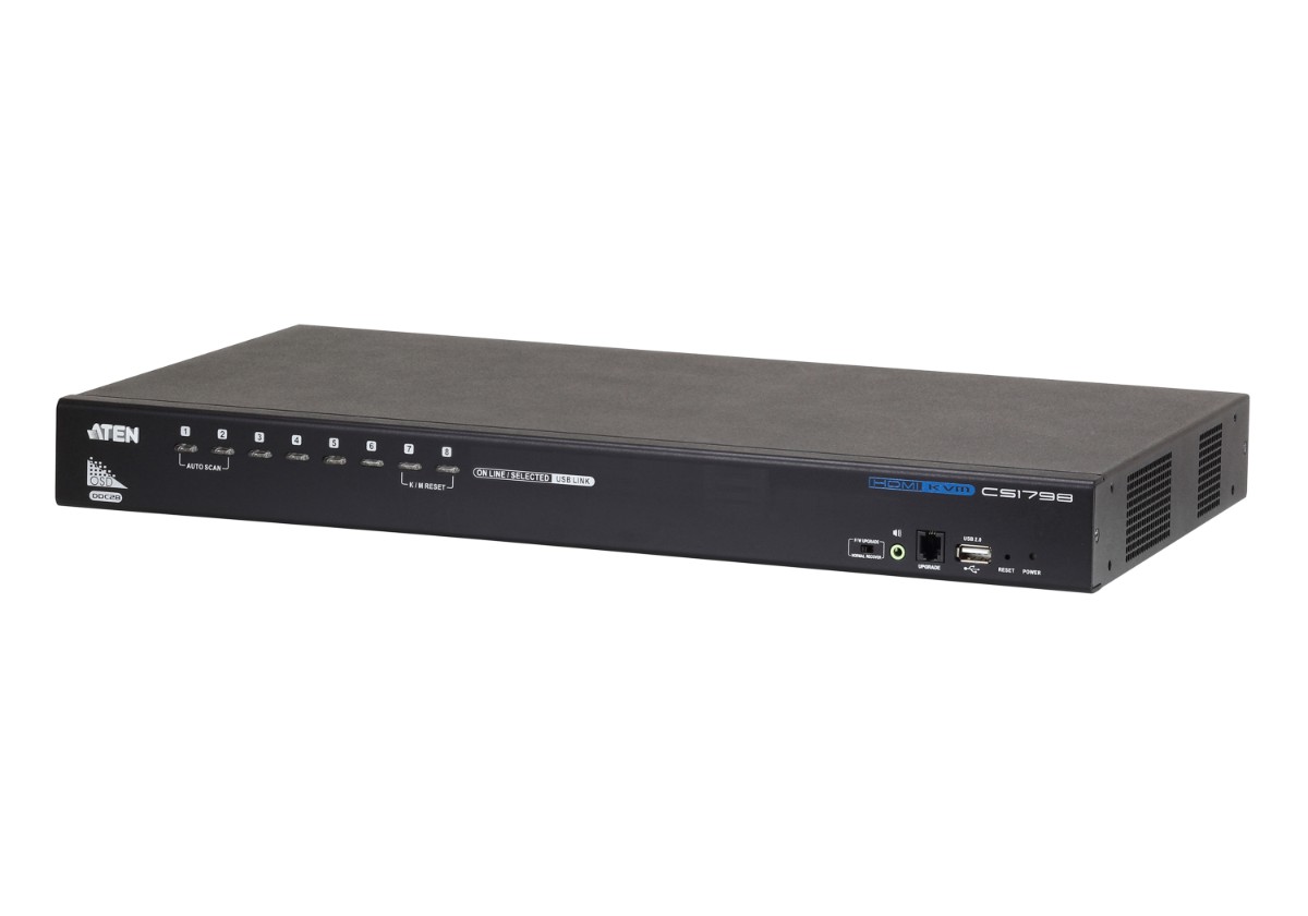 ATEN CS1798 מתג לחיבור 8 שרתים לחיבור USB ו HDMI 1 ATEN CS1798 מתג לחיבור 8 שרתים לחיבור USB ו HDMI