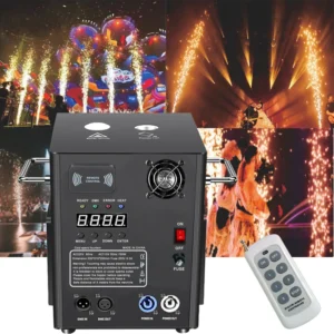 מכונת ניצוצות קרים 750W DMX למופעים ואירועים