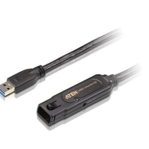 ATEN UE3310 כבל אקטיבי באורך 10 מטר USB 3 זכר/נקבה כולל ספקי כוח