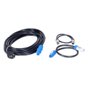 סט כבלי שרשור (PowerCON ו-XLR) באורך 50 ס”מ עם כבל הזנה של 10 מטר dB Technologies DVA
