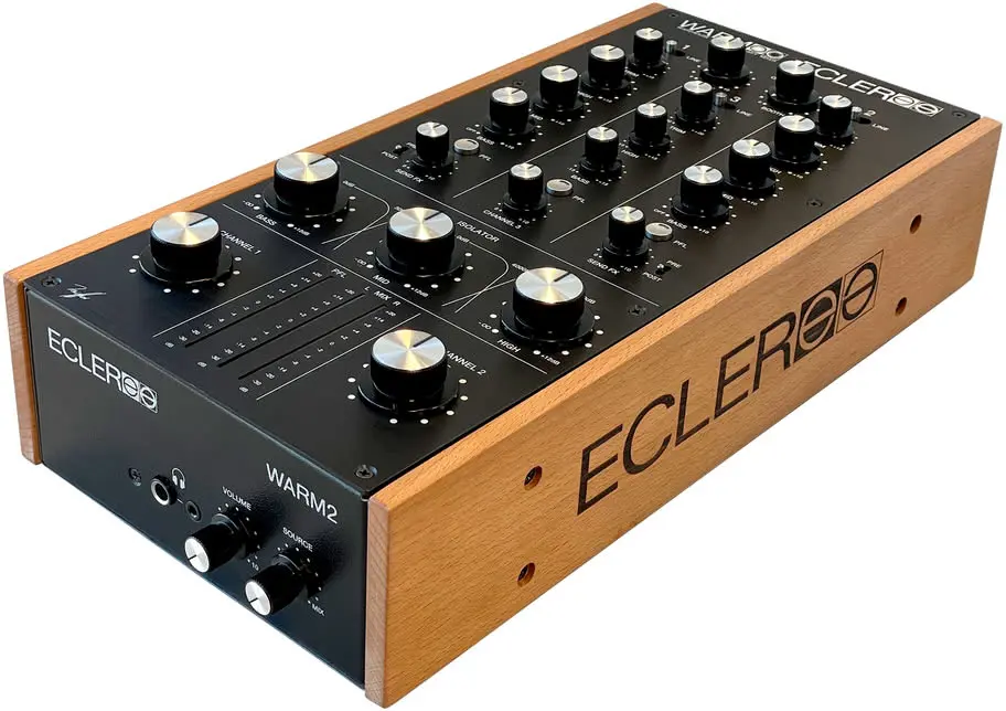 מיקסר רוטרי Ecler WARM2 – מיקסר DJ אנלוגי 2 ערוצים (יבוא בלעדי) 3 ecler warm2 side.webp
