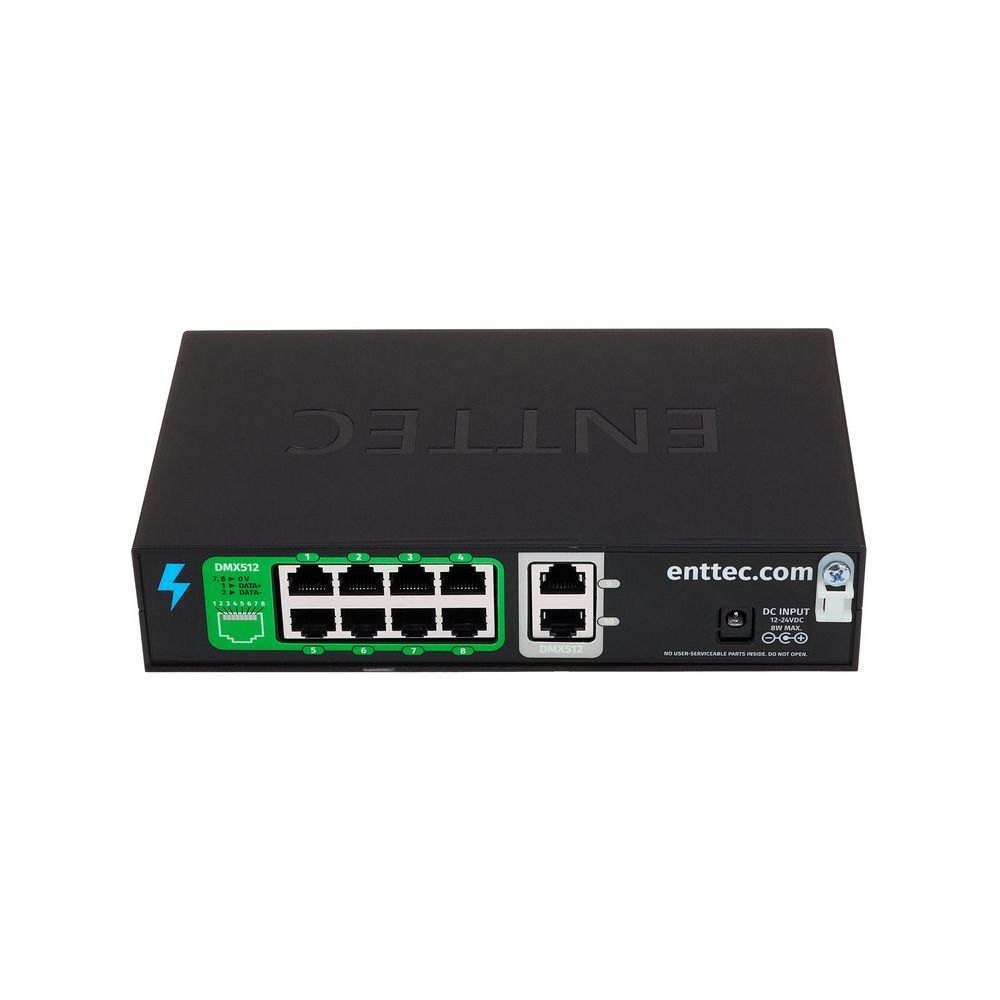 ממשק תאורה Enttec Storm 10 – שער Ethernet ל-DMX 10 יציאות 4 ממשק תאורה Enttec Storm 10 – שער Ethernet ל-DMX 10 יציאות – תמונה 4