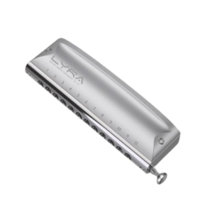 מפוחית כרומטית 12 חורים נטענת גרסת כסף – KONGSHENG Galaxy Series Chromatic Lyra Silver Cross-Tuned