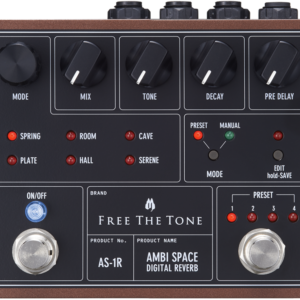 פדאל ריברב Free The Tone Ambi Space AS-1R – ריברב סטריאו יפני עם נתיב אנלוגי נקי (יבוא בלעדי)