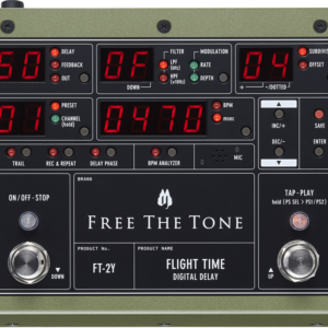 פדאל דיליי Free The Tone Flight Time FT-2Y – דיליי דיגיטלי עם BPM Analyzer בזמן אמת (יבוא בלעדי)