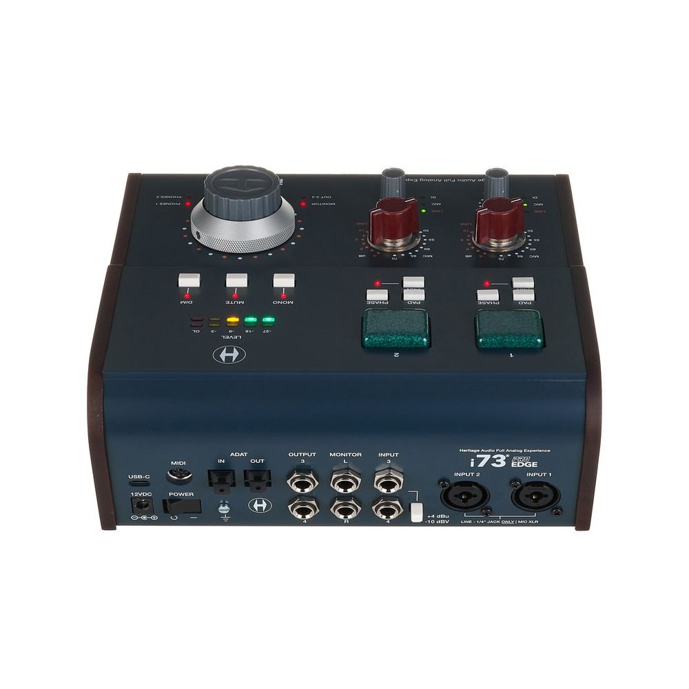 כרטיס קול Heritage Audio i73 Pro Edge – ממשק USB-C עם פרה אמפים בסגנון 73 4 כרטיס קול Heritage Audio i73 Pro Edge – ממשק USB-C עם פרה אמפים בסגנון 73 – תמונה 4