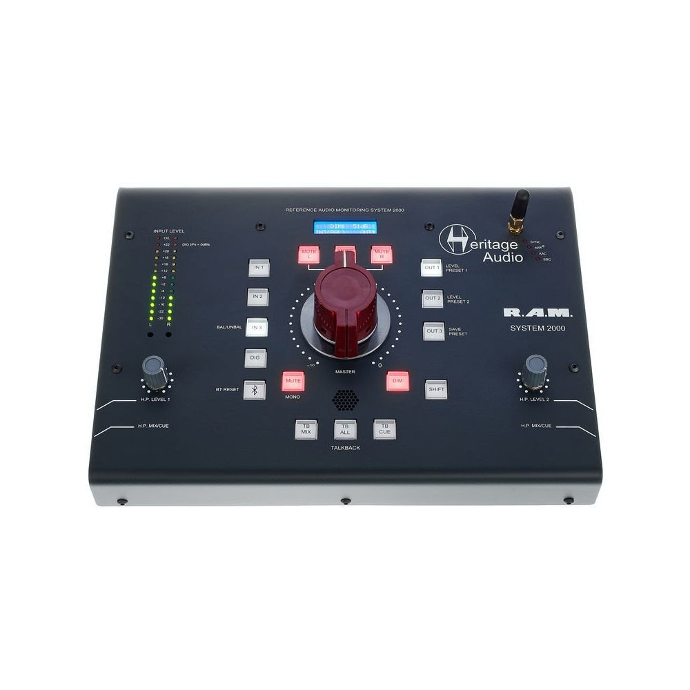 בקר מוניטורים Heritage Audio RAM System 2000 – שלט דסקטופ עם Bluetooth ו-64 מדרגות היחתה 2 בקר מוניטורים Heritage Audio RAM System 2000 – שלט דסקטופ עם Bluetooth ו-64 מדרגות היחתה – תמונה 2