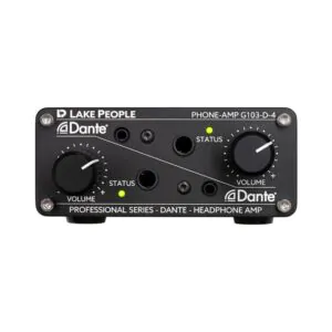 מגבר אוזניות כפול Lake People G103-D4 Dante – כניסת רשת דיגיטלית 4/4