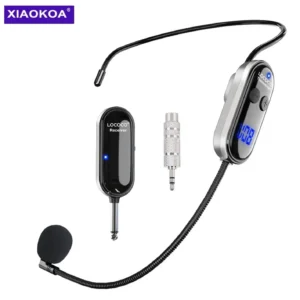 מיקרופון מדונה אלחוטי UHF — ערכת ראש עם מקלט