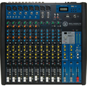 מיקסר סאונד 14 כניסות מולטי אפקט קומפרסור Topp Pro MXi.1422CFX USB###