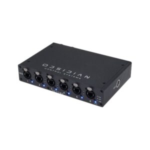 מתג רשת Obsidian Netron NS8 – 8 יציאות Gigabit עם PoE+ ותמיכת Dante למערכות תאורה