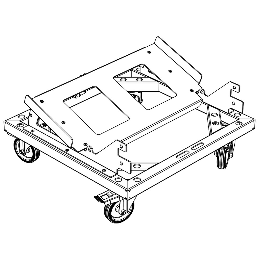 עגלה עם גלגלים ל-מתקן ו 4 dBTechnologies VIO L1608/L208 3 עגלה עם גלגלים ל מתקן ו 4 dBTechnologies VIO L1608/L208