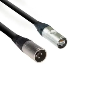 כבל מתאם מקצועי RJ45 ל-XLR זכר (3-pin) לרשתות RDNet, אורך 6 ס”מ – dB Technologies RDC-45M