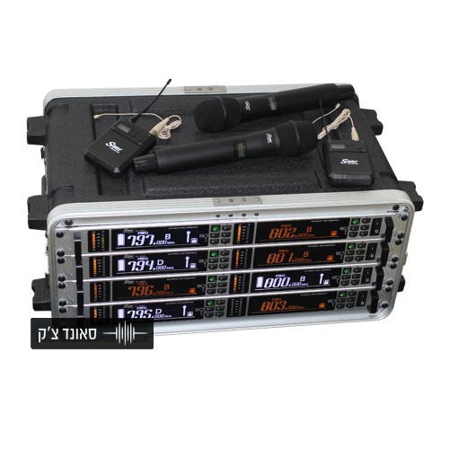 זוג מיקרופונים UHF מקצועי 3 זוג מיקרופונים UHF מקצועי — תמונה 3