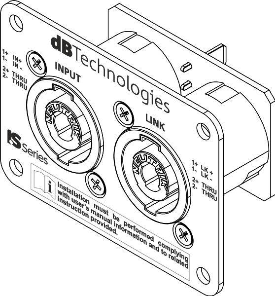 פנל ספיקון לרמקול dBTechnologies SP-IS 1 sp is.png