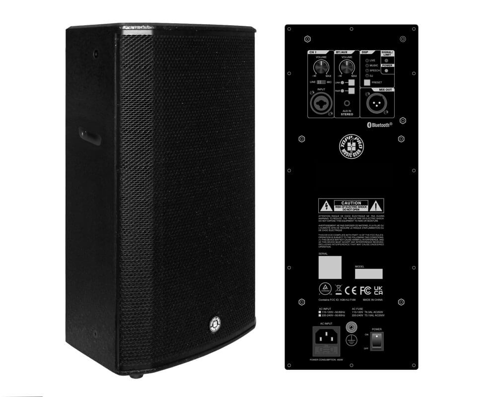 רמקול מוגבר "10 Topp Pro STARK 10A: עוצמת שיא אדירה של 2400W במארז קומפקטי מעץ עם מעבד DSP 4 רמקול מוגבר "10 Topp Pro STARK 10A: עוצמת שיא אדירה של 2400W במארז קומפקטי מעץ עם מעבד DSP