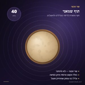 תוף שמאני 40 ס״מ מעור טבעי – כולל מקוש ותיק נשיאה