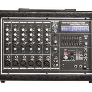 מיקסר 8 כניסות משולב מגבר עם מולטי אפקט ו Topp Pro TPM 600W EQ