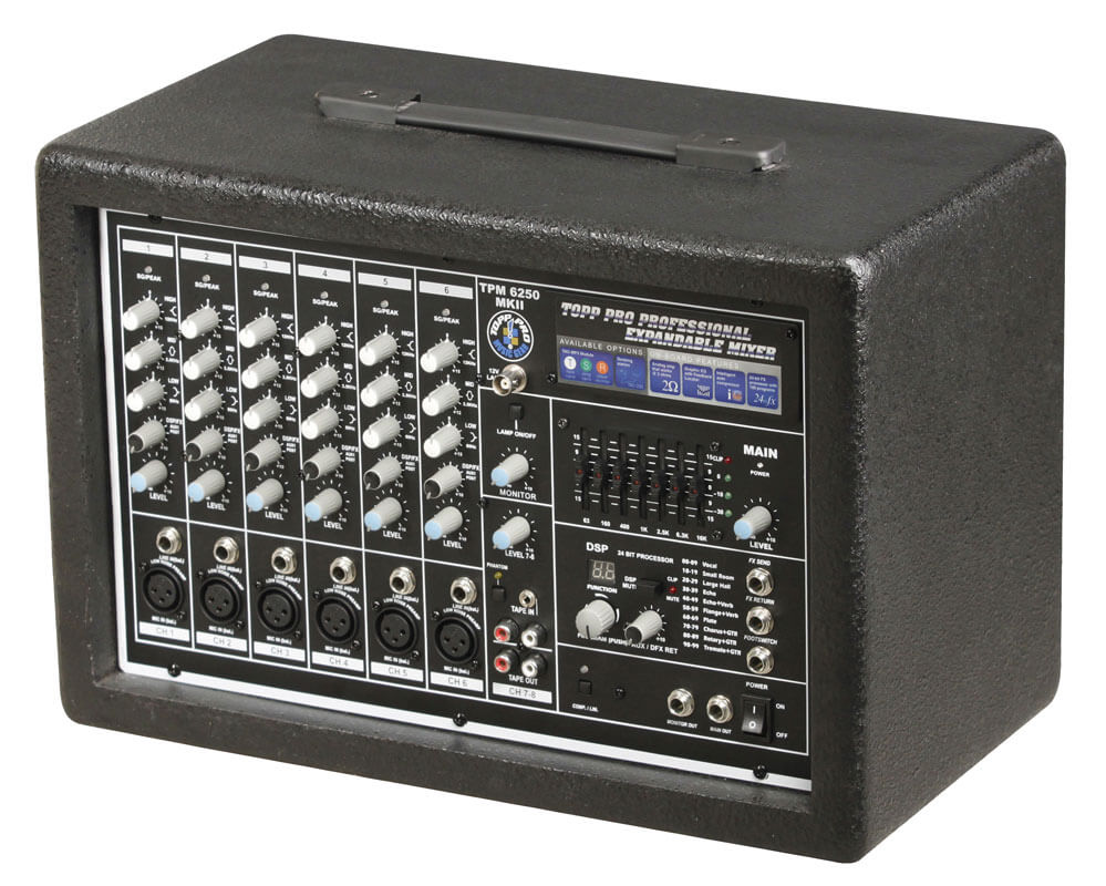 מיקסר 8 כניסות משולב מגבר עם מולטי אפקט ו Topp Pro TPM 600W EQ 2 tpm6250 3.jpg