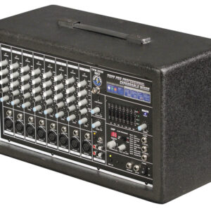 מיקסר 10 כניסות משולב מגבר עם מולטי אפקט ו Topp Pro TPM 600W EQ
