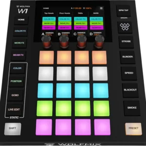 בקר תאורה Wolfmix W1 MK3 – בקר DMX עצמאי ל-DJ ואירועים ללא מחשב