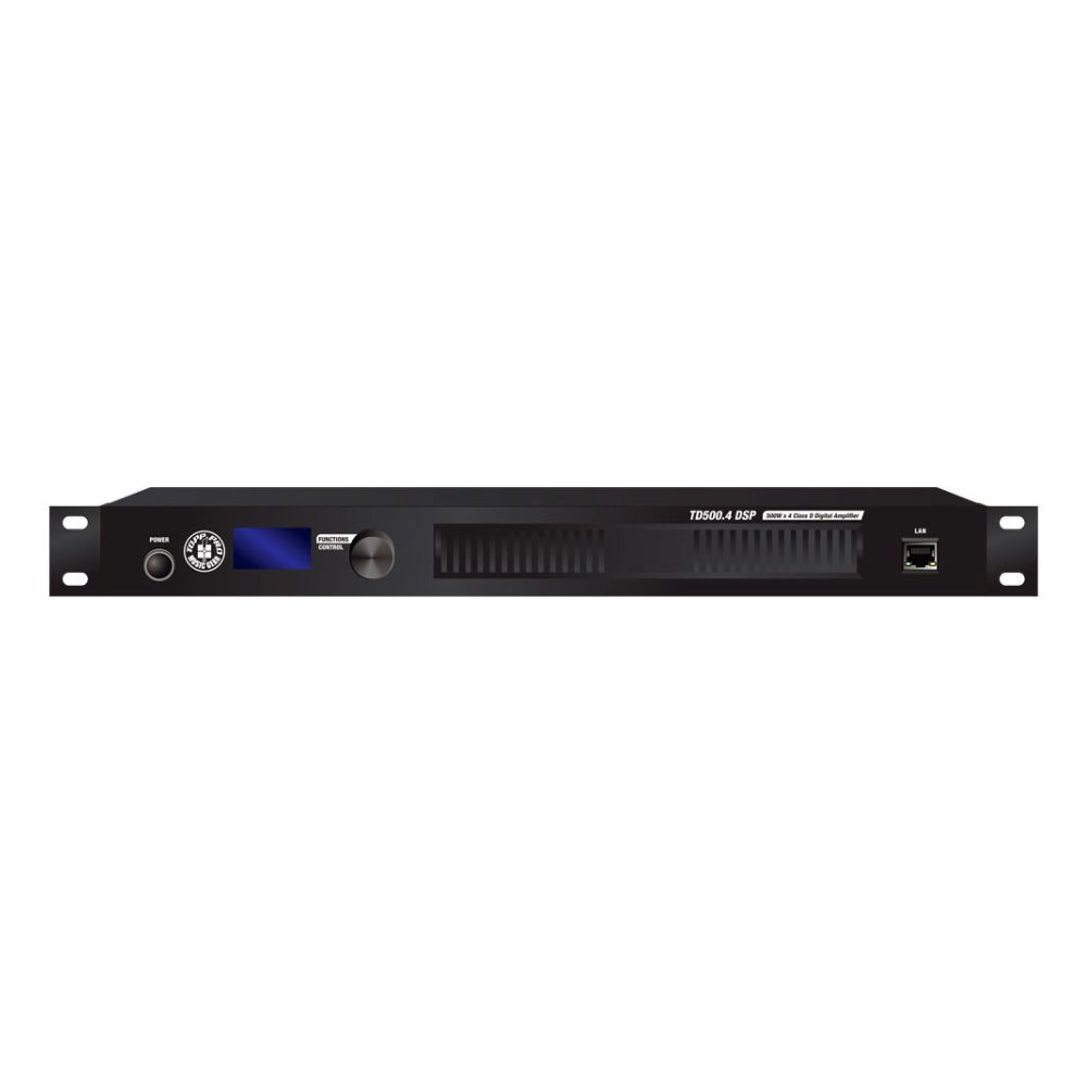 מגבר כוח 4 ערוצים Topp Pro TD-500.4 DSP 500W x 4 עם מעבד DSP 3 מגבר כוח 4 ערוצים Topp Pro TD 500.4 DSP 500W x 4 עם מעבד DSP