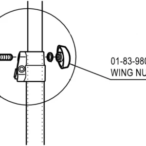 פרפר נועל M8 לסטנד רמקול Konig & Meyer 21435
